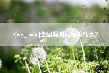 霸州全国消防日是第几天？