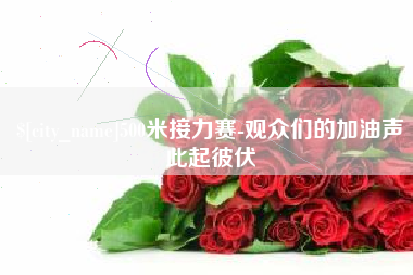 霸州500米接力赛-观众们的加油声此起彼伏