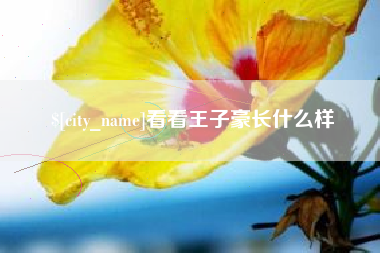 霸州看看王子豪长什么样