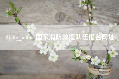 霸州国家消防救援队伍报名网址