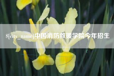 霸州中国消防救援学院今年招生