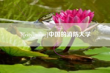 霸州中国的消防大学