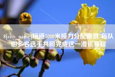 霸州短道5000米接力分配圈数-每队由多名选手共同完成这一漫长赛程