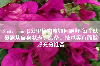 霸州5公里接力赛如何跑好-每个队员需从自身状态、装备、技术等方面做好充分准备