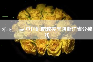 霸州中国消防救援学院浙江省分数线