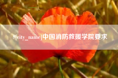 霸州中国消防救援学院要求
