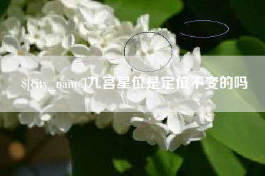 霸州九宫星位是定位不变的吗