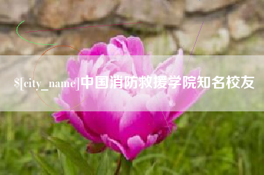 霸州中国消防救援学院知名校友