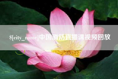 霸州中国消防直播课视频回放