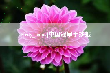 霸州中国冠军手抄报