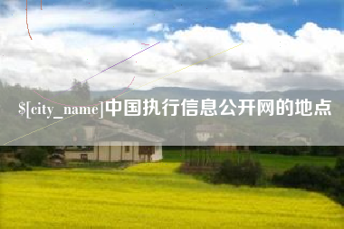 霸州中国执行信息公开网的地点