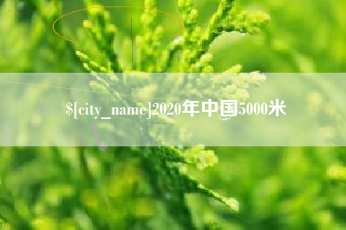 霸州2020年中国5000米