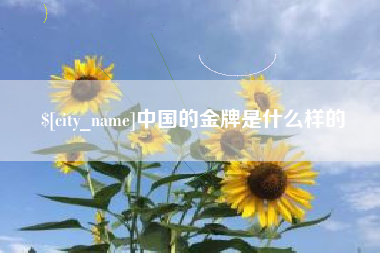 霸州中国的金牌是什么样的